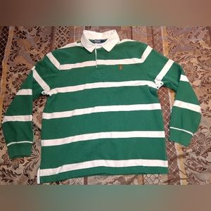 MEN'S XL POLO BY RALPH LAUREN STRIPED LONG SLEEVE COLLARD